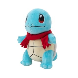 Holiday Squirtle With Red Scarf Pokemon Plush
