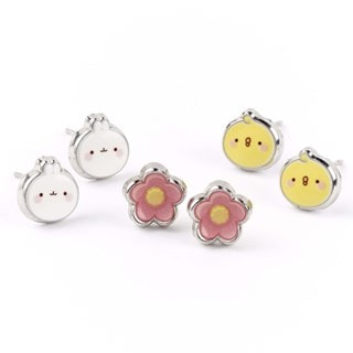 Molang Piu Piu Stud Earring Set
