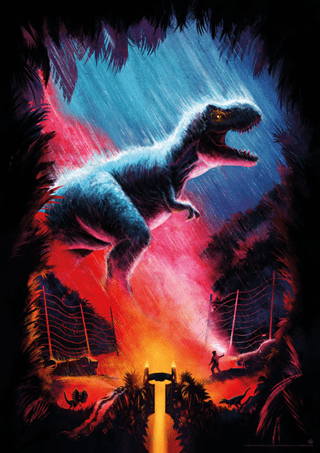 Jurassic Park: T-Rex Art Print By Carly Af
