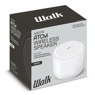 Walk Audio Atom White Bluetooth Speaker