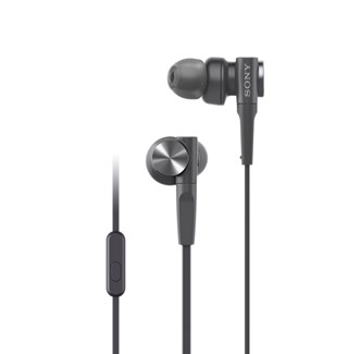 Sony MDR-XB55AP Black Extra Bass Earphones W/Mic