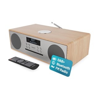 Majority Oakington Oak Bluetooth HiFi System