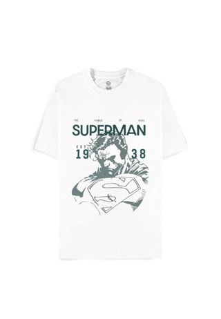 Superman Est 1938 White Tee