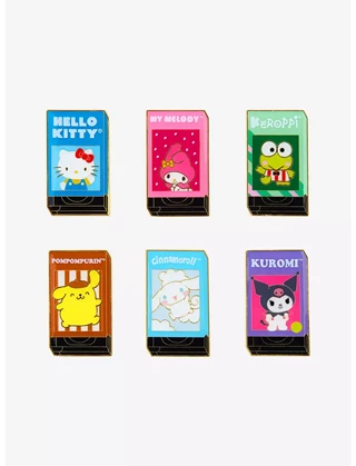 Sanrio VHS Tape hmv Exclusive Loungefly Mystery Pins