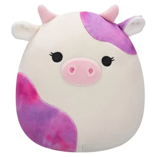 7.5" Kalina The White Cow With Pink And Purple Tie-Dye Spots Squishmallows Plush
