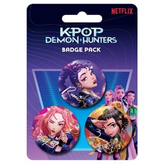 Huntrix K-Pop Demon Hunters Badge Pack