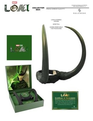 Loki's Removable Horned Crown 44mm Tall Replica