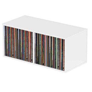 Glorious Record Box 230 White Vinyl Storage