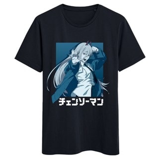 Blue Character Graphic Chainsaw Tee