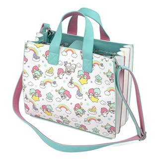Sanrio Little Twin Stars Rainbow All Over Print Cross Body Loungefly Bag