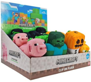 Minecraft Clip On Plush Assortment
