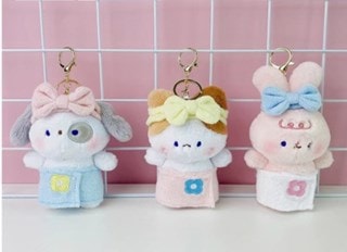 Mima Fluffy Animal In Box Keyring