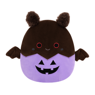 Perk In Black Mothman In Purple Jack O Lantern Squishmallows Plush