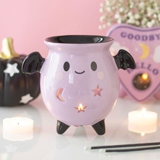 Pastel Bat Brew Cauldron Ceramic Oil Burner