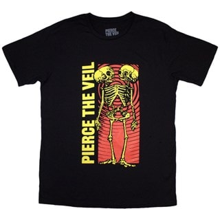 Pierce The Veil Wavy Skeleton Black Tee