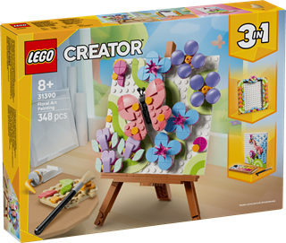 Floral Art Decor Painting LEGO Creator 3-in-1
