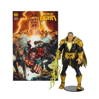 Black Adam 7" Action Figure With Comic Book
