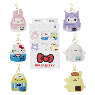 Hello Kitty & Friends Cosplay Loungefly Mystery Mini Backpack Keychain Charms