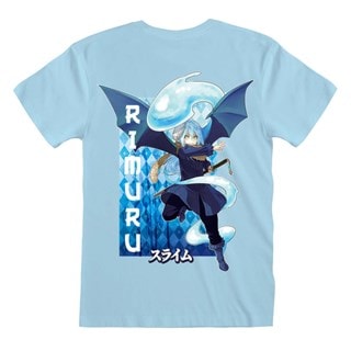 Rimuru Tempest Back Print Slime Blue Tee
