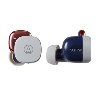 Audio Technica ATH-SQ1TW Navy/Red True Wireless Bluetooth Earphones