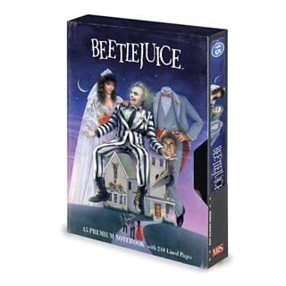 Say It Three Times VHS Beetlejuice A5 Premium Notebook