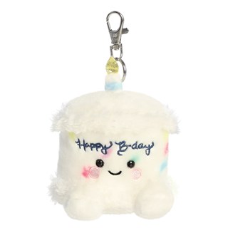 Happy B'day Cake Palm Pals Clip-On Plush