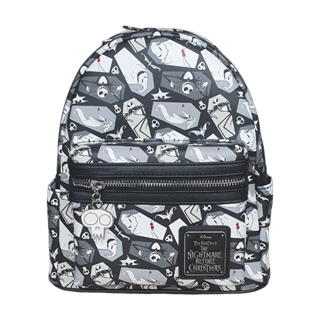 Nightmare Before Christmas Coffin All Over Print Mini Backpack hmv Exclusive Loungefly