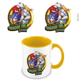 Visit Beautiful Green Hill Zone Sonic The Hedgehog Coloured Inner Mug