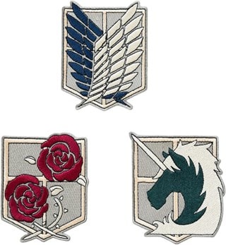 Attack On Titan Set Of 3 Patches