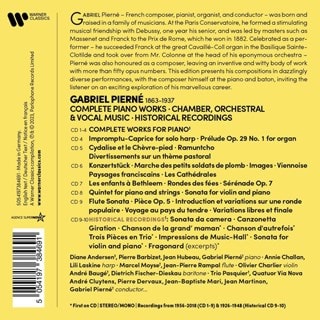 Pierne: Complete Piano Works/Chamber/Orchestral  & Vocal Music: Historical Recordings