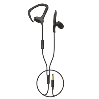 Mixx Audio Cardio Sports Black Earphones W/Mic