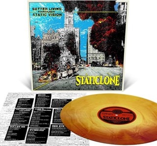Better Living Through Static Vision - Oxblood And Yellow Galaxy Merge Vinyl