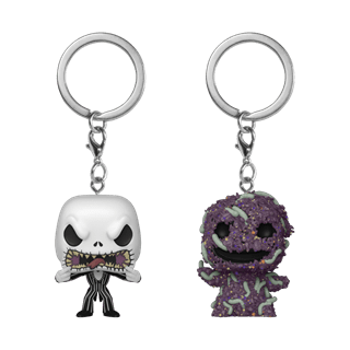 Jack Skellington & Oogie Boogie Nightmare Before Christmas Funko Pop Vinyl Keychain 2 Pack