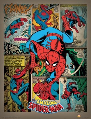 Retro Spider-Man 30x40cm Print