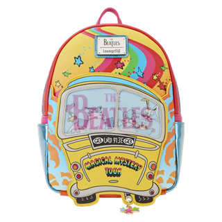 The Beatles Magical Mystery Tour Bus Mini Loungefly Backpack