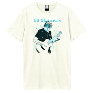 Ed Sheeran Doodled Vintage White Tee