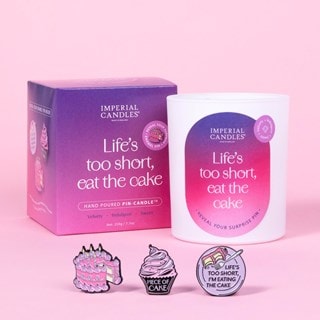 Life Is Too Short Eat The Cake Candle