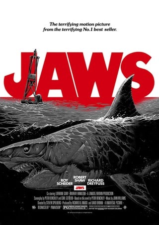 Jaws hmv Exclusive Luke Preece Art Print A2 Poster