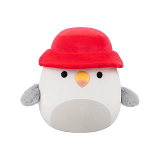 Steve White Seagull With Red Bucket Hat Squishmallows Plush