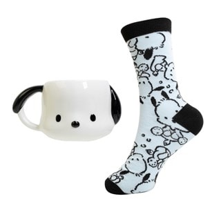 Pochacco Sanrio 3D Mug & Sock Set