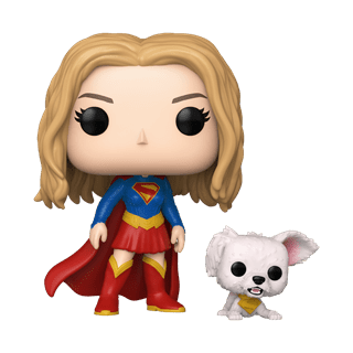 Supergirl With Puppy Krypto 633 Supergirl Funko Pop Vinyl & Buddy
