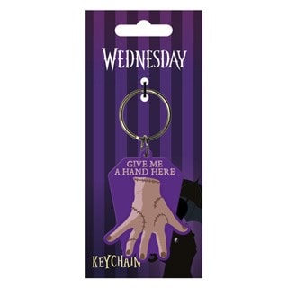 Give Me A Hand Wednesday Keyring