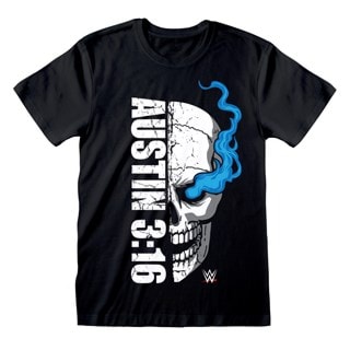 Austin 3:16 Skull Stone Cold Steve Austin WWE Black Tee