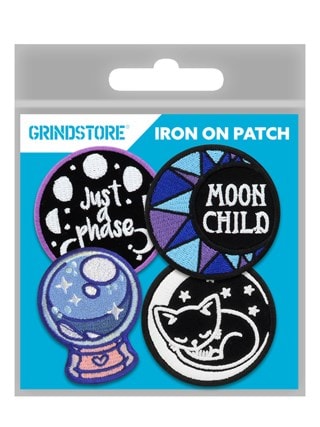 Moon Child Iron On Patch Pack