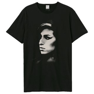 Amy Winehouse Tonal Pose Charcoal Tee