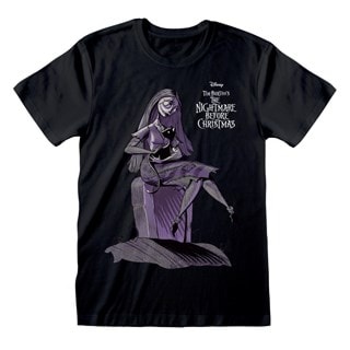 Sally Cat Nightmare Before Christmas Black Tee