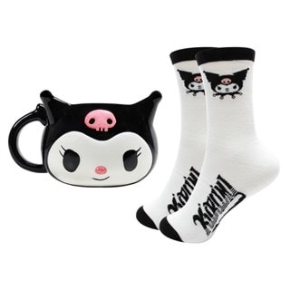 Kuromi Sanrio 3D Mug & Sock Set