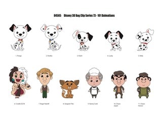 101 Dalmatians Series 72 Bag Clips