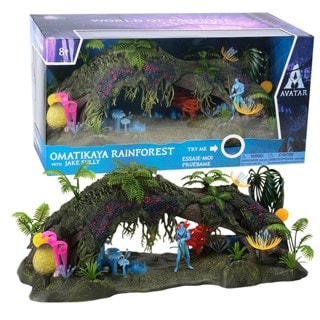 Omatikaya Rainforest With Jake Sully Avatar Figurine