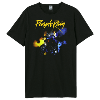 Prince Purple Rain Motorcycle Black Tee